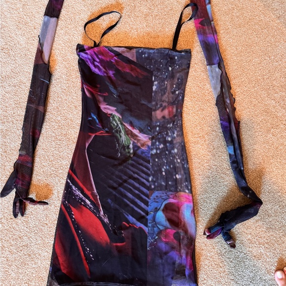 Aune Collections Mini Dress & Gloves XS - Picture 2 of 6